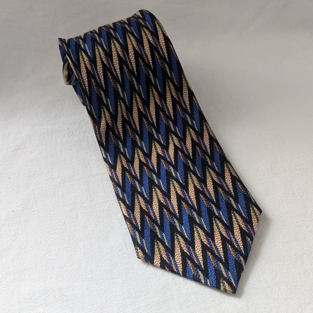 Missoni Cravatte Statement Zigzag Design Blue + M… - image 2